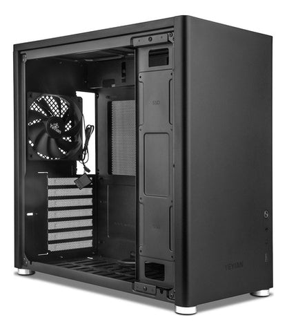 Gabinete Yeyian Hussar Plus Ventana Midi-tower Usb 3.2 Negro