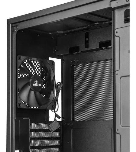Gabinete Yeyian Hussar Plus Ventana Midi-tower Usb 3.2 Negro