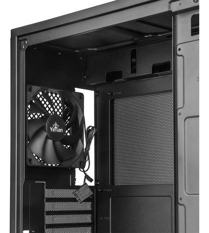 Gabinete Yeyian Hussar Plus Ventana Midi-tower Usb 3.2 Negro