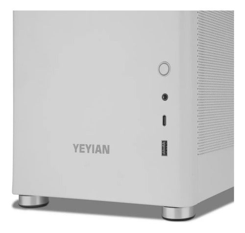 Gabinete Yeyian Hussar Plus Ventana Midi-tower Usb 3.2 Blanc