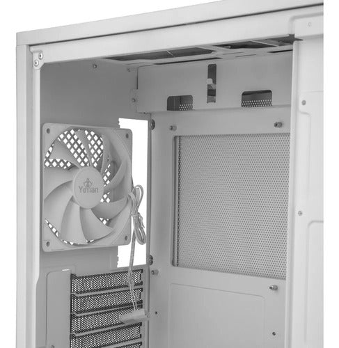 Gabinete Yeyian Hussar Plus Ventana Midi-tower Usb 3.2 Blanc