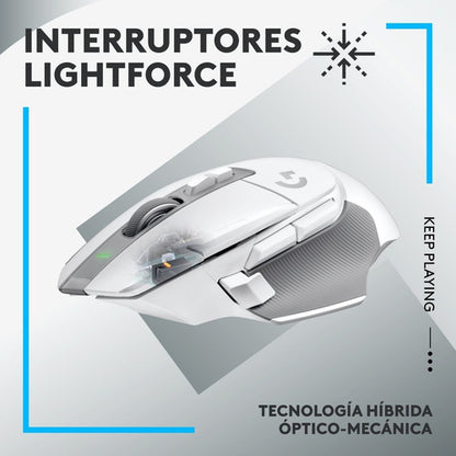Mouse Blanco Logitech G502 X Lightspeed Rf Inalám 25.600dpi