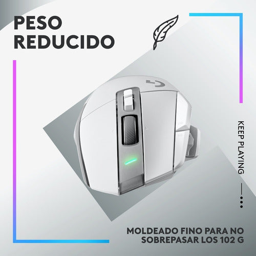 Mouse Blanco Logitech G502 X Lightspeed Rf Inalám 25.600dpi