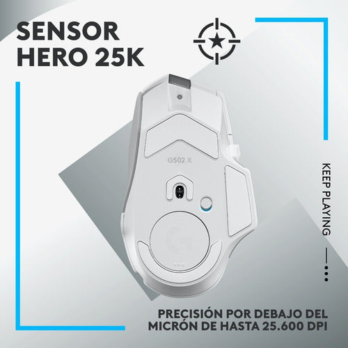 Mouse Blanco Logitech G502 X Lightspeed Rf Inalám 25.600dpi