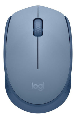 Mouse Ergonómico Logitech Óptico M170 Inal Usb 1000dpi Azul