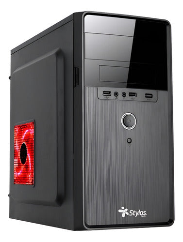 Gabinete Stylos Stpgac5b Black Usb 3.0 Micro Atx Psu 500w