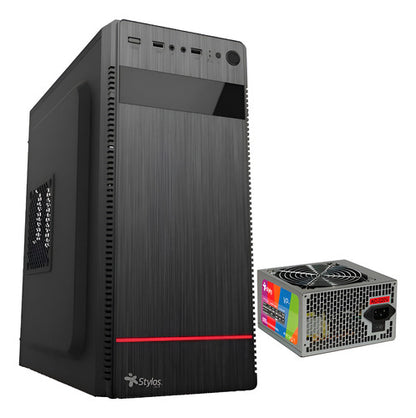 Gabinete Atx Micro Atx Con Fuente De Poder 500w Pc Stylos