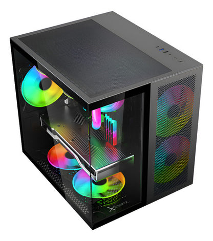 Gabinete Xzeal Cxi1 Con Ventana Argb Cubo Micro-atx/mini-itx