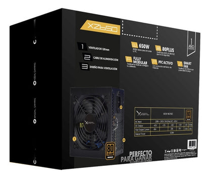 Fuente De Poder Xzeal Xzps650b 80 Plus Bronze 20+4 Atx 650w