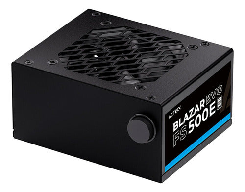 Fuente De Poder Acteck Pc 500w Blazar Evo Fs500e Slim Negro