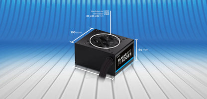 Fuente De Poder Acteck Pc 500w Blazar Evo Fs500e Slim Negro