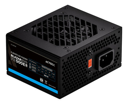 Fuente De Poder Acteck Pc 500w Blazar Evo Fs500e Slim Negro