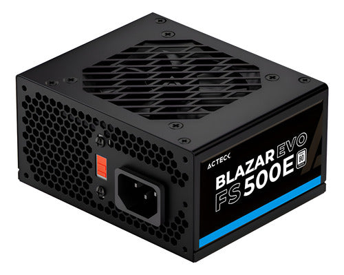 Fuente De Poder Acteck Pc 500w Blazar Evo Fs500e Slim Negro