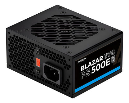 Fuente De Poder Acteck Pc 500w Blazar Evo Fs500e Slim Negro