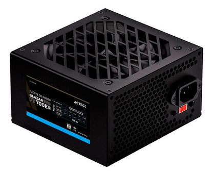 Fuente De Poder Pc 700w Gamer Acteck Blazar Evo Ft700e Negro