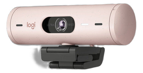 Logitech Webcam Brio 500 Con Micrófono 1920x1080 Usb-c Rosa