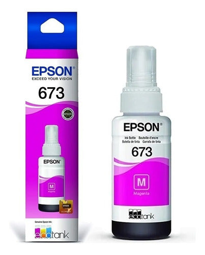 Tanque De Tinta (ecotank) Epson 673 Magenta 70ml T673320-al