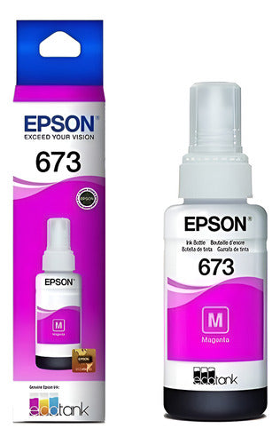 Tanque De Tinta (ecotank) Epson 673 Magenta 70ml T673320-al