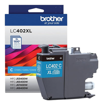 Cartucho Brother Lc402xl Alto Rendimiento Cian, 1500 Páginas