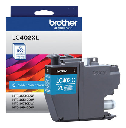 Cartucho Brother Lc402xl Alto Rendimiento Cian, 1500 Páginas