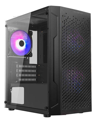 Gabinete Balam Rush Artic Gi725 Ventana Rgb Midi-tower Negro