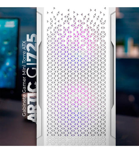 Gabinete Balam Rush Artic Gi725 Ventana, Midi-tower Blanco