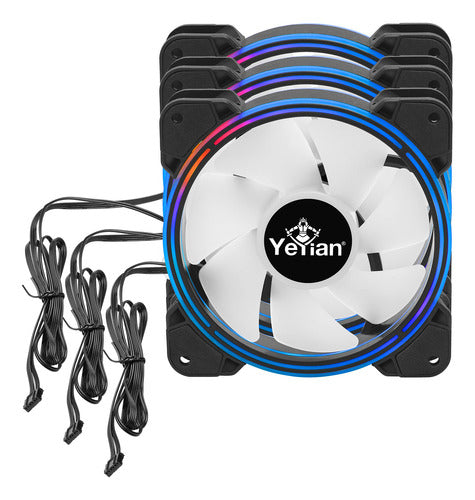 Ventilador Yeyian Typhoon Lii Master Argb Led, 120mm 1300rpm