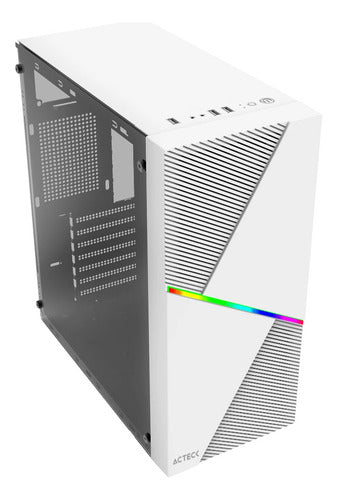 Gabinete Acteck Draco Gm450ventana Midi-tower 500w Blanco