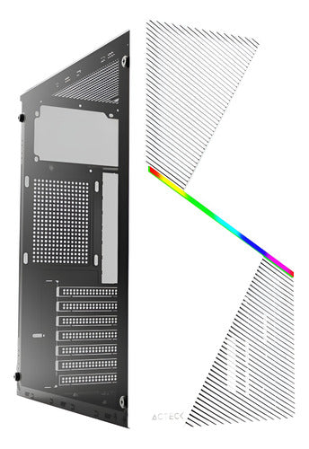 Gabinete Acteck Draco Gm450ventana Midi-tower 500w Blanco