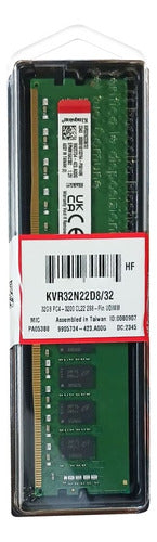 Memoria Ram Kingston Value Kvr32n22d8/32 Ddr4 3200mhz 32gb