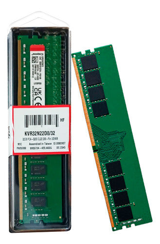 Memoria Ram Kingston Value Kvr32n22d8/32 Ddr4 3200mhz 32gb