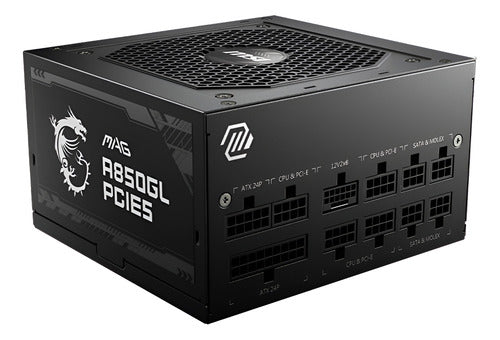 Fuente De Poder Msi Mag A850gl Pcie5 80 Plus Gold Atx 850w