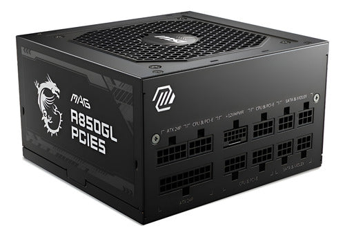 Fuente De Poder Msi Mag A850gl Pcie5 80 Plus Gold Atx 850w