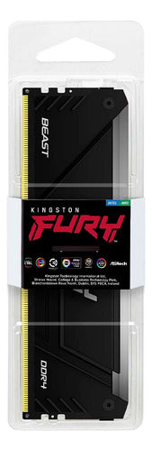 Memoria Ram Kingston Fury Beast Rgb Ddr4, 3200mhz, 8gb, Cl16