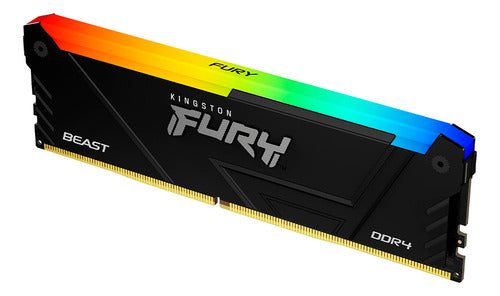 Memoria Ram Kingston Fury Beast Rgb Ddr4, 3200mhz, 8gb, Cl16