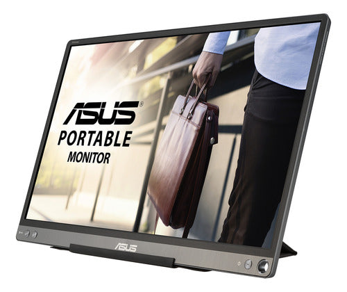 Monitor Portátil Asus Zenscreen Mb16ace Led 15.6  Full Gris