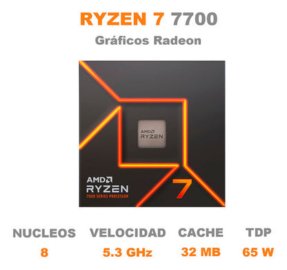 Procesador Amd Ryzen 7 7700 5.3 Ghz 8 Core Am5 100-100000592
