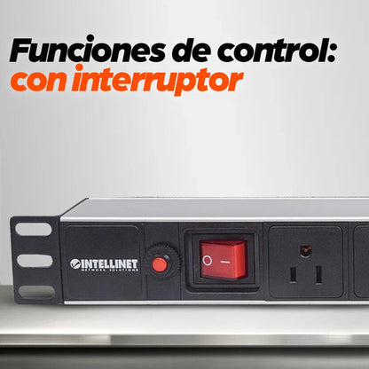 Pdu Intellinet Para Rack 19'' 713993 125v 15a 8 Contactos Color Negro