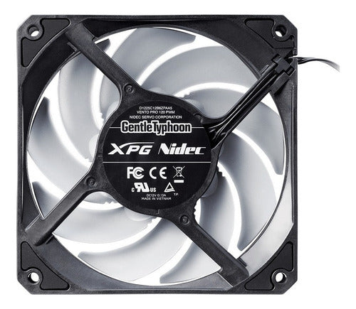 Ventilador Xpg Vento Pro, 120mm, 450-2150 Rpm Negro/blanco