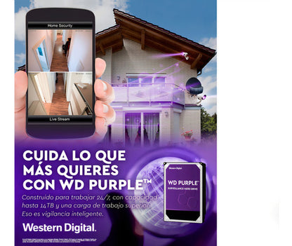 Disco Duro Interno Wd Purple 6tb 3.5 256mb  Dvr Nvr Wd64purz