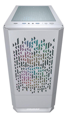 Gabinete Cougar Mg140 Air Rgb Con Ventana, Mini Tower Blanco