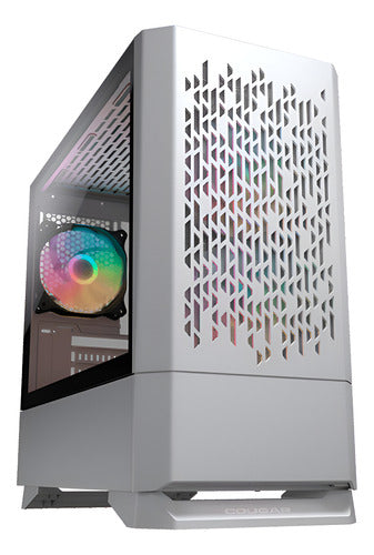 Gabinete Cougar Mg140 Air Rgb Con Ventana, Mini Tower Blanco