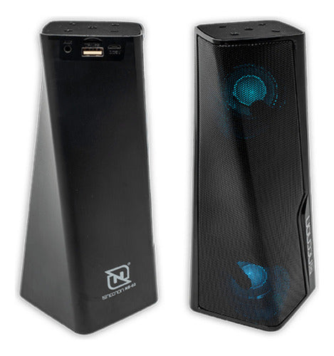 Necnon Bocina Portátil Nb-02 Tws, Bluetooth Usb, Negro