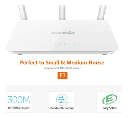 Router Repetidor Tenda F3 Rompemuros Alta Potencia 300mbps