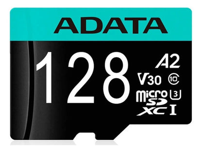 Memoria Micro Sdxc 128gb Adata Clase 10 Video V30 4k Ultra H