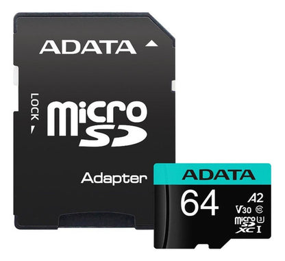 Tarjeta De Memoria Adata Ausdx64gui3v30sa2-ra1 Premier Pro Con Adaptador Sd 64gb