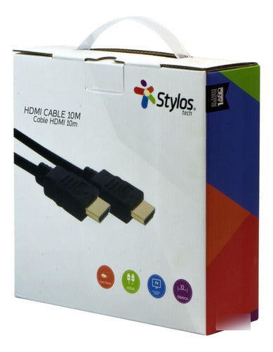 Stylos Cable Hdmi Full Hd 1080p Alta Definicion 10 Metros