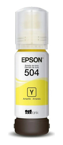 Tanque De Tinta Epson T504 Amarillo, 70ml T504420-al