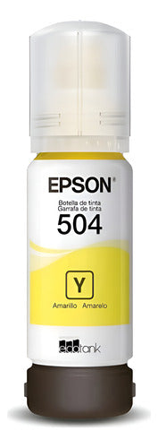 Tanque De Tinta Epson T504 Amarillo, 70ml T504420-al