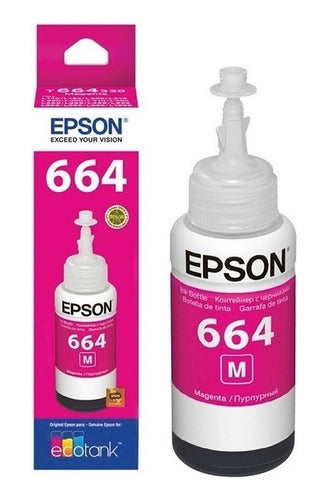 Tanque De Tinta (ecotank) Epson 664 Magenta 70ml